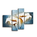 4 Panels home decoration modern tulip canvas painting